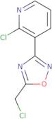 2-Chloro-3-[5-(chloromethyl)-1,2,4-oxadiazol-3-yl]pyridine