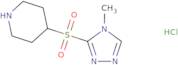 4-((4-Methyl-4H-1,2,4-triazol-3-yl)sulfonyl)piperidine hydrochloride