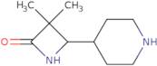 3,3-Dimethyl-4-(piperidin-4-yl)azetidin-2-one