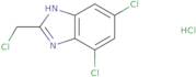 4,6-Dichloro-2-(chloromethyl)-1H-1,3-benzodiazole hydrochloride