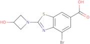 4-Bromo-2-(3-hydroxyazetidin-1-yl)benzo[D]thiazole-6-carboxylic acid