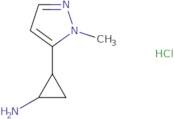 2-(1-Methyl-1H-pyrazol-5-yl)cyclopropan-1-amine hydrochloride