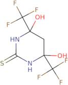 4,6-Bis(hydroxy)-4.6-bis(trifluoromethyl)tetrahydropyrimidine-2-thione