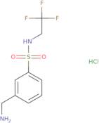 3-(Aminomethyl)-N-(2,2,2-trifluoroethyl)benzene-1-sulfonamide hydrochloride
