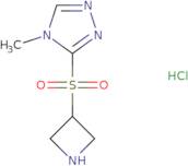 3-(Azetidine-3-sulfonyl)-4-methyl-4H-1,2,4-triazole hydrochloride
