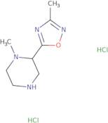 1-Methyl-2-(3-methyl-1,2,4-oxadiazol-5-yl)piperazine dihydrochloride