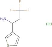 3,3,3-Trifluoro-1-(thiophen-3-yl)propan-1-amine hydrochloride