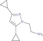 2-(3,5-Dicyclopropyl-1H-pyrazol-1-yl)ethan-1-amine