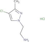 2-(4-Chloro-3-methyl-1H-pyrazol-1-yl)ethan-1-amine hydrochloride