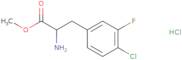 Methyl (2R)-2-amino-3-(4-chloro-3-fluorophenyl)propanoate hydrochloride