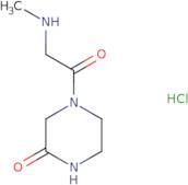 4-[2-(Methylamino)acetyl]piperazin-2-one hydrochloride