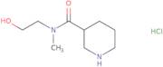 N-(2-Hydroxyethyl)-N-methyl-3-piperidinecarboxamide hydrochloride