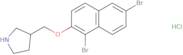 3-{[(1,6-Dibromo-2-naphthyl)oxy]-methyl}pyrrolidine hydrochloride