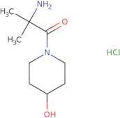 2-Amino-1-(4-hydroxypiperidin-1-yl)-2-methylpropan-1-one hydrochloride