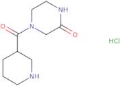 4-(Piperidine-3-carbonyl)piperazin-2-one hydrochloride