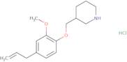 4-Allyl-2-methoxyphenyl 3-piperidinylmethyl ether hydrochloride