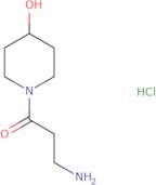 3-Amino-1-(4-hydroxypiperidin-1-yl)propan-1-one hydrochloride