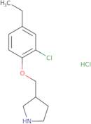 3-[(2-Chloro-4-ethylphenoxy)methyl]pyrrolidine hydrochloride