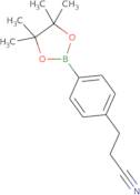 3-(4-(4,4,5,5-Tetramethyl-1,3,2-dioxaborolan-2-yl)phenyl)propanenitrile