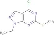 4-Chloro-1-ethyl-6-(methylthio)-1H-pyrazolo[3,4-d]pyrimidine