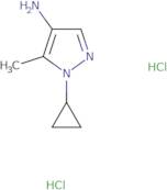 1-Cyclopropyl-5-methyl-1H-pyrazol-4-amine dihydrochloride