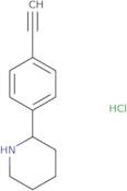 2-(4-Ethynylphenyl)piperidine hydrochloride