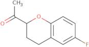 1-(6-Fluoro-3,4-dihydro-2H-1-benzopyran-2-yl)ethan-1-one