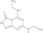 Bis(ethylamino)-[1,2,4]triazolo[4,3-a][1,3,5]triazine-3-thiol