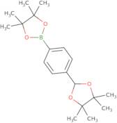 4,4,5,5-Tetramethyl-2-(4-(4,4,5,5-tetramethyl-1,3-dioxolan-2-yl)phenyl)-1,3,2-dioxaborolane