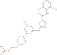 2-(4-(6-((5-((2-Chloro-6-methylphenyl)carbamoyl)thiazol-2-yl)-amino)-2-methylpyrimidin-4-yl)piperazin-1-yl)ethyl acetate