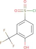 4-Hydroxy-3-(trifluoromethyl)benzene-1-sulfonyl chloride