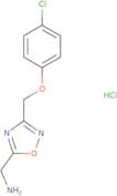 (3-((4-Chlorophenoxy)methyl)-1,2,4-oxadiazol-5-yl)methanamine hydrochloride