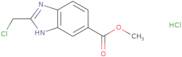 Methyl 2-(chloromethyl)-1H-1,3-benzodiazole-5-carboxylate hydrochloride