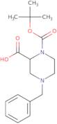 (R)-4-Benzyl-1-(tert-butoxycarbonyl)piperazine-2-carboxylic acid
