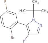 5-(2-Bromo-5-fluorophenyl)-1-(tert-butyl)-4-iodo-1H-pyrazole