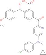 5-[[5-[(4-Chlorophenyl)(cyclopropylmethyl)amino]-2-pyridinyl]carbonyl]-2-(4-methoxybenzoyl)benzoic…