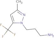 3-[3-Methyl-5-(trifluoromethyl)-1H-pyrazol-1-yl]propan-1-amine