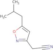 (5-Isobutylisoxazol-3-yl)acetonitrile
