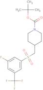 tert-Butyl 4-{[3-fluoro-5-(trifluoromethyl)benzenesulfonyl]methyl}piperidine-1-carboxylate