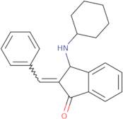 (E)-2-Benzylidene-3-(cyclohexylamino)-2,3-dihydro-1H-inden-1-one