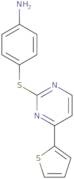4-{[4-(Thiophen-2-yl)pyrimidin-2-yl]sulfanyl}aniline