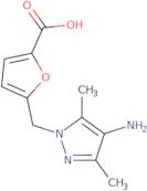 5-[(4-Amino-3,5-dimethyl-1H-pyrazol-1-yl)methyl]furan-2-carboxylic acid