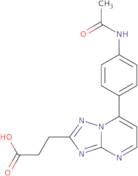 3-[7-(4-Acetamidophenyl)-[1,2,4]triazolo[1,5-a]pyrimidin-2-yl]propanoic acid