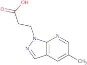 3-{5-Methyl-1H-pyrazolo[3,4-b]pyridin-1-yl}propanoic acid