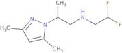 (2,2-Difluoroethyl)[2-(3,5-dimethyl-1H-pyrazol-1-yl)propyl]amine