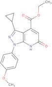 Ethyl 3-cyclopropyl-1-(4-methoxyphenyl)-6-oxo-6,7-dihydro-1H-pyrazolo[3,4-b]pyridine-4-carboxylate