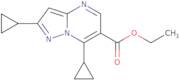 Ethyl 2,7-dicyclopropylpyrazolo[1,5-a]pyrimidine-6-carboxylate