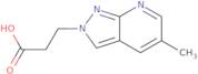 3-{5-Methyl-2H-pyrazolo[3,4-b]pyridin-2-yl}propanoic acid