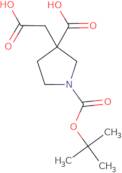 1-[(tert-Butoxy)carbonyl]-3-(carboxymethyl)pyrrolidine-3-carboxylic acid