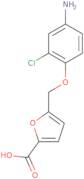 5-[(4-Amino-2-chlorophenoxy)methyl]furan-2-carboxylic acid